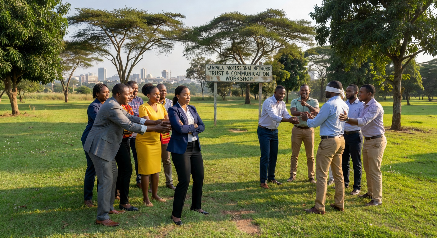 Ascend Uganda corporate team building outdoor session